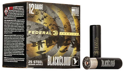 12 Gauge 3" Steel #2  1-1/4 oz 25 Rounds Federal Shotgun Ammunition